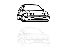 golf-car-naklejka-na-samochod-na-auto-kolor
