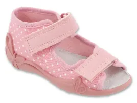 kapcie-dzieciece-befado-342p072-sandalki-dziewczece-skorzana-wkladka