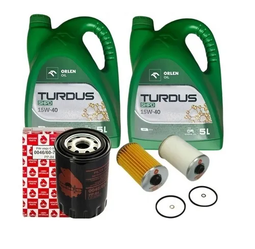 Zestaw Serwisowy Ursus C-330 C-330M C-355 C-360 4011 | Turdus 15W40 10L + Oryginalne Filtry Ursus