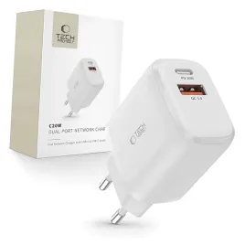 ladowarka-tech-protect-c20w-sieciowa-usb-c-pd-20w-usb-a-qc-3-0-biala