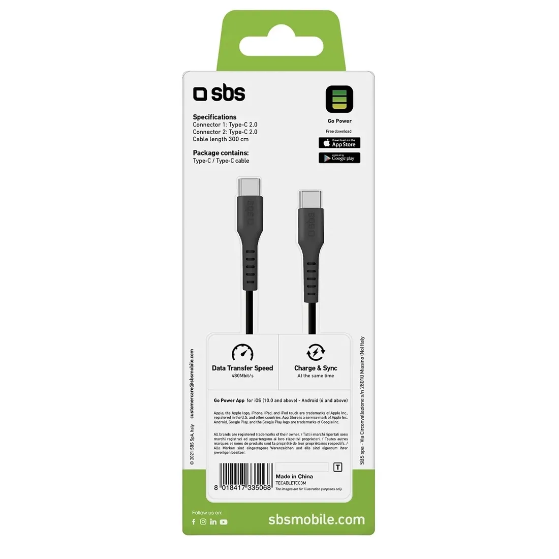 kabel-sbs-tecabletcc3m-usb-c-usb-c-3m-czarny