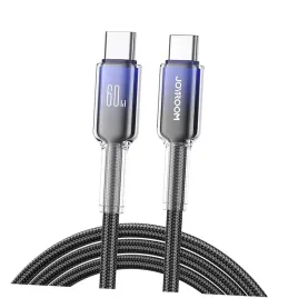kabel-joyroom-s-a42-crystal-clear-series-60w-usb-c-usb-c-12m-czarny