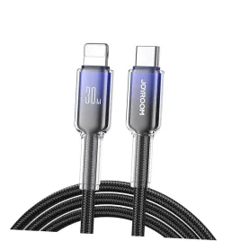 kabel-joyroom-s-a42-crystal-clear-series-30w-usb-c-lightning-12m-czarny