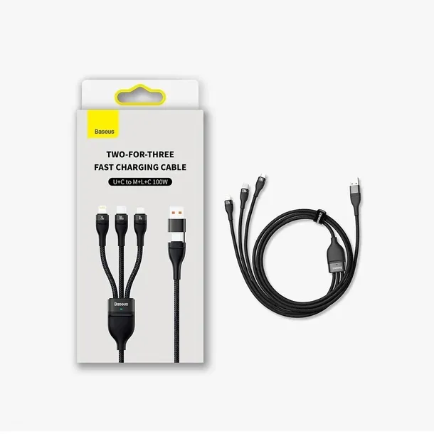 baseus-flash-series-ii-kabel-usb-c-usb-typ-c-lightning-micro-usb-100w-zgodnosc-ze-standardem-quick-charge-1-0-quick-charge-2-0-quick-charge-3-0-quick-charge-4-0