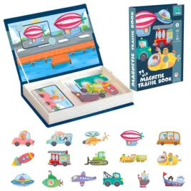 ukladanka-magnetyczna-puzzle-montessori-71el-pojazdy-ksiazka-edukacyjna