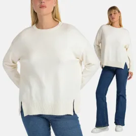 sweter-damski-dzianinowy-z-wiskozy-luzny-gladki-rozciecia-kremowy-l