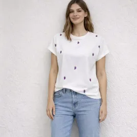 t-shirt-koszulka-bluzka-damska-bawelna-krotki-rekaw-haft-w-owoce-bialy-s
