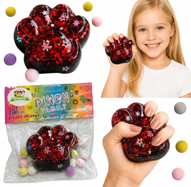 Mochi squishy klejący się gniotek PSIA KOCIA ŁAPKA łapki zwierzątka mix 7cm