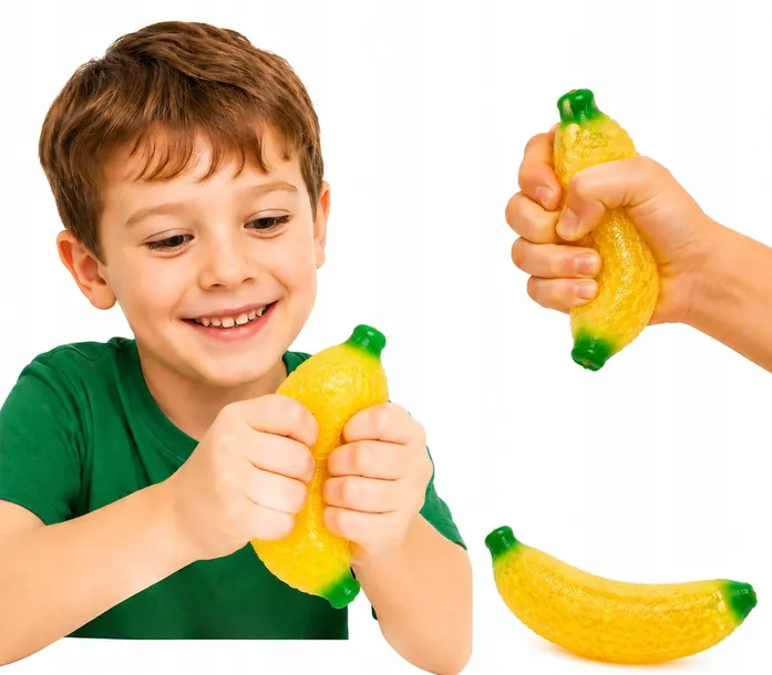 kulki ORBEEZ GNIOTEK SQUISHY BANAN FIDGET TOYS sensoryczny antystresowy