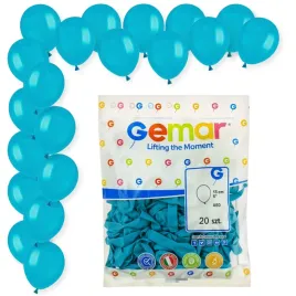 balony-a50-pastel-turkusowy-gemar-5-20-szt