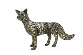grozny-metalowy-szary-lis-metalowa-figura-vintage-rekodzielo