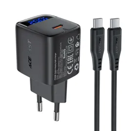 ladowarka-sieciowa-z-wyswietlaczem-kablem-usb-c-gan-pd-20w-czarna