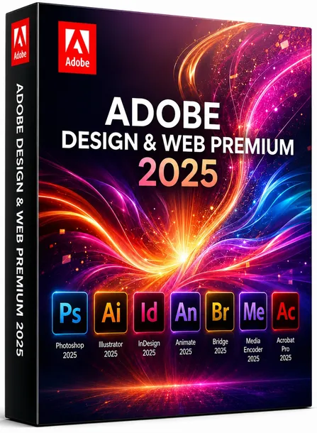 ADOBE DESIGN & WEB PREMIUM 2025 WIN BOX / Licencja Bezterminowa Komercyjna
