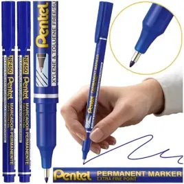 cienkopis-foliopis-marker-permanentny-06mm-pentel-nf450-niebieski-2-szt