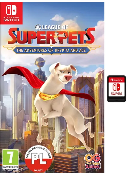 DC Liga Superpets Przygody Krypto i Asa Nintendo Switch Dubbing PL Kartridż