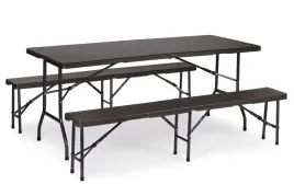 zestaw-cateringowy-stol-bankietowy-180-cm-2-lawki-ratan-braz-multigarden