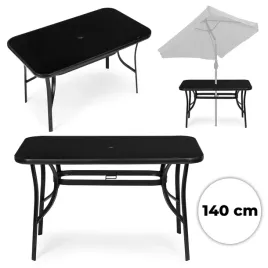 stol-ogrodowy-140x80-cm-szklo-hartowane-otwor-na-parasol-czarny-multigarden