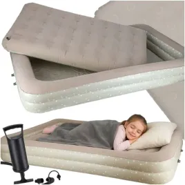 Zdjęcie produktu Łóżko dziecięce materac dmuchany do spania turystyczny pompka 140cm x 90cm