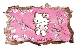 naklejki-na-sciane-hello-kitty-kotek-fototapeta-3d-dziura-115x75-cm-2