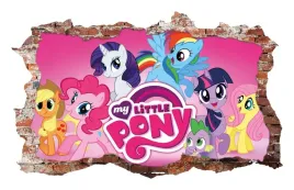 naklejki-na-sciane-my-little-pony-kucyki-pony-fototapeta-dziura-3d-115x75