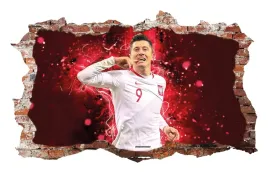 naklejki-na-sciane-robert-lewandowski-polska-fototapeta-3d-115x75-cm