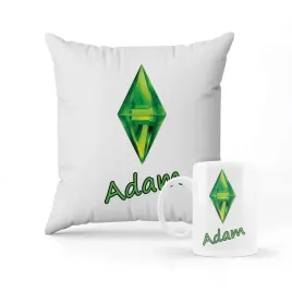zestaw-poduszka-kubek-prezent-the-sims-4-gra-prezent-imie