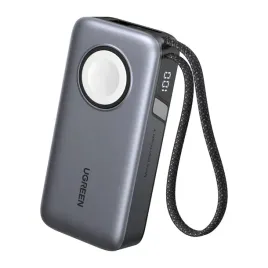 powerbank-10000mah-ugreen-pb527-30w-wbudowany-kabel-usb-c-oraz-ladowarka