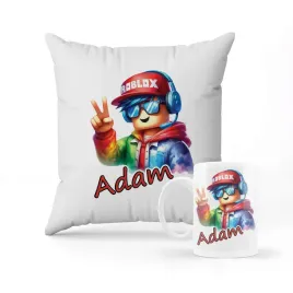 zestaw-poduszka-kubek-prezent-roblox-gra-man-face-mem-imie