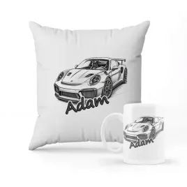 zestaw-poduszka-kubek-prezent-porsche-imie