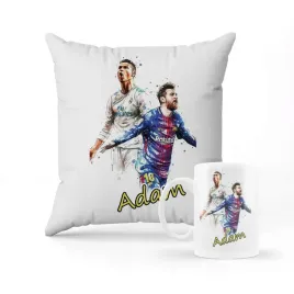 zestaw-poduszka-kubek-prezent-messi-i-ronaldo-imie