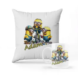 zestaw-poduszka-kubek-prezent-minionki-imie