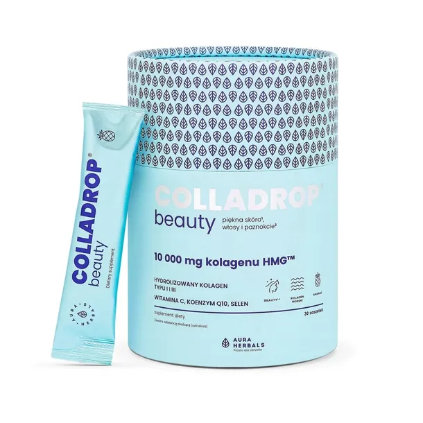 AURA HERBALS Colladrop Beauty kolagen 10000 mg ananas 30 saszet