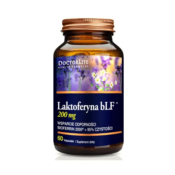 DOCTOR LIFE Laktoferyna 200mg bLF 60 kapsułek