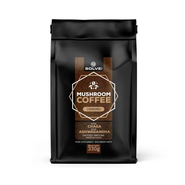 SOLVE LABS Mushroom Coffee Chaga + Ashwagandha kawa grzybowa 330g