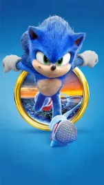 plakat-sonic-2-szybki-jak-blyskawica-60x40-cm