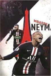 plakat-pilkarski-kylian-mbappe-psg-60x40-cm