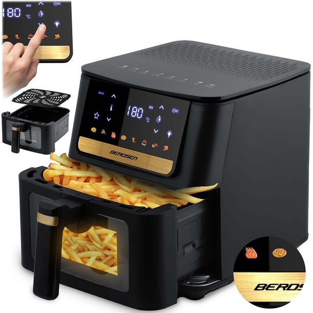 AIR FRYER FRYTKOWNICA BEZTŁUSZCZOWA FRYTOWNICA 6,5L BERDSEN 1700W