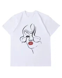 luzna-koszulka-z-nadrukiem-hybrydowym-abstrakcyjny-portret-bialy-xxl