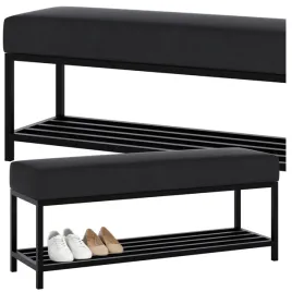 regal-na-buty-z-polka-100x30x46-cm-siedzisko-pufa-loft-do-przedpokoju
