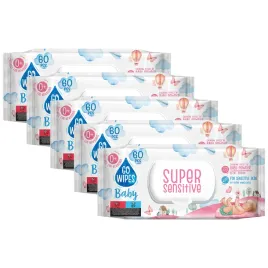 baby-wet-wipes-super-sensitive-with-rice-milk-flip-top-gowipes-set-560-pcs