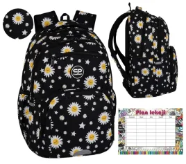 plecak-coolpack-dwiekomory-mlodziezowy-pick-diasy-stokrotki-czarny