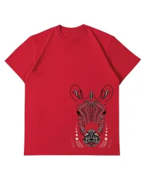 luzna-koszulka-meska-zebra-afrykanski-wzor-czerwony-xl