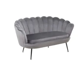 sofa-muszla-shell-w-szarym-welurze-na-czarnych-nozkach