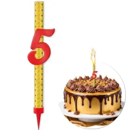 fontanna-tortowa-5-urodziny-cyfra-czerwono-zloty-18-cm