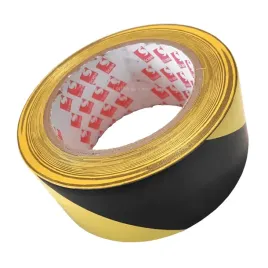 tasma-2724-50mm-33m-zolto-czarna-pvc-do-wyklejania-linii-znakowania