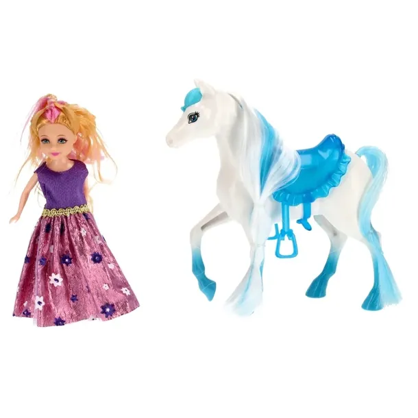 konik-plus-lalka-15-cm-mega-creative-459386-stan-nowy