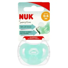 nuk-smoczek-uspokajajacy-silikonowy-0-6m-sensitive-zielony-10729139