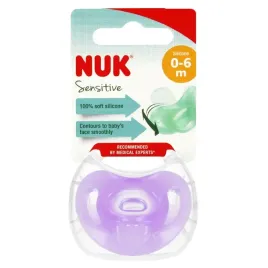 nuk-smoczek-uspokajajacy-silikonowy-0-6m-sensitive-fiolet-10729139