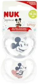 nuk-smoczek-uspokajajacy-silikonowy-18-36m-space-disney-miki-bialy-op-2-szt
