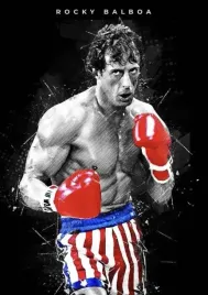 obraz-na-plotnie-canvas-rocky-balboa-sylvester-stallone-retro-70x50